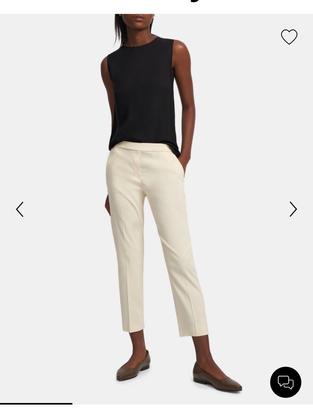 Theory Treeca Linen Pants in colour Flax